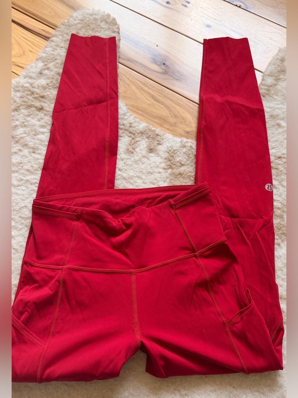 Lululemon fast and free red leggings